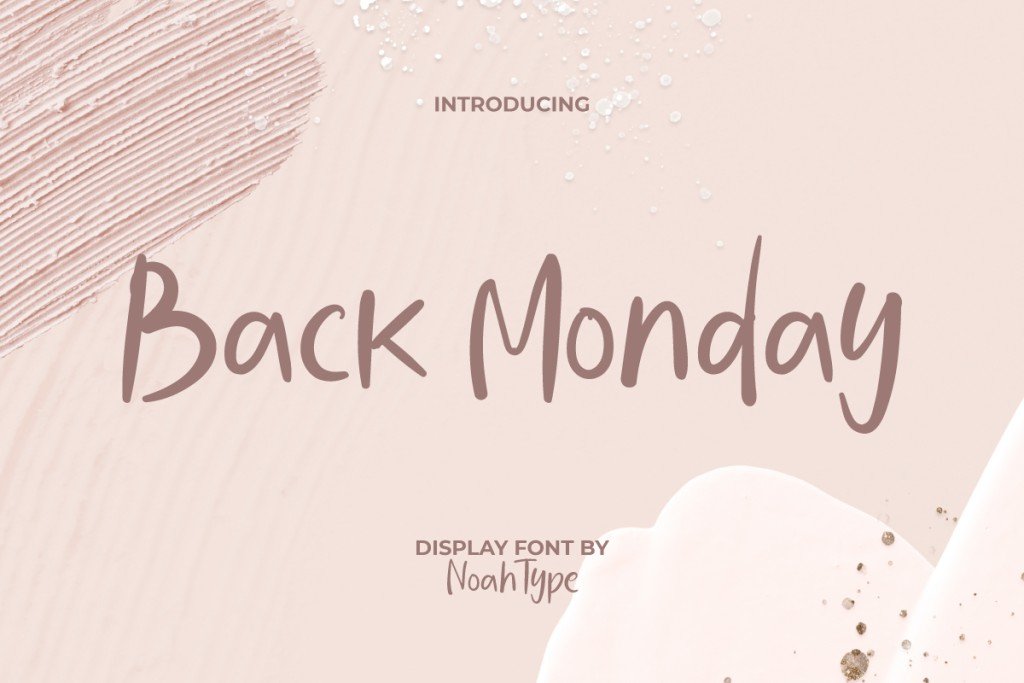 Back Monday Demo Font website image