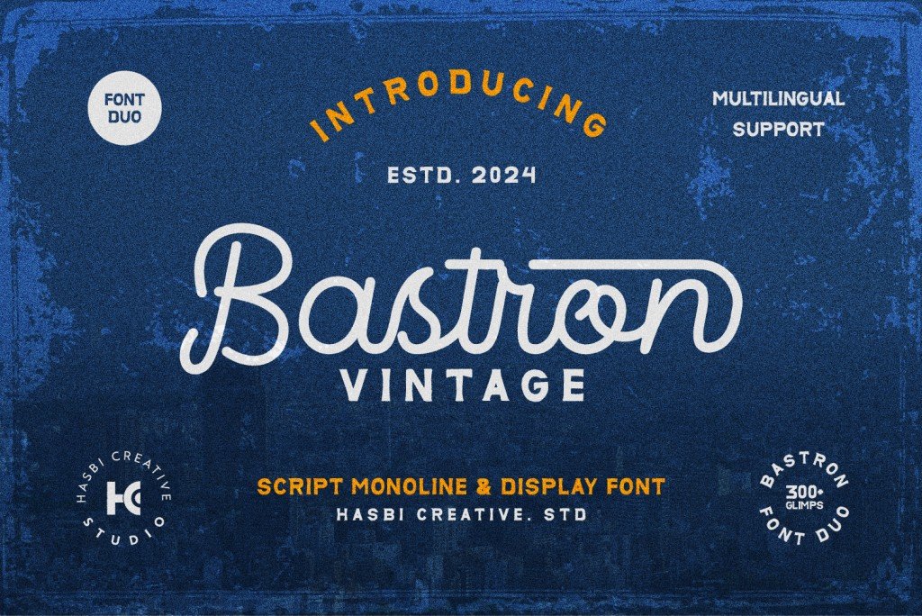 Bastron Font Family website image