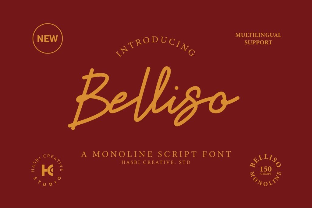 Belliso Font website image