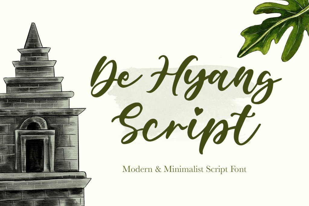 De Hyang Script – Demo Font website image