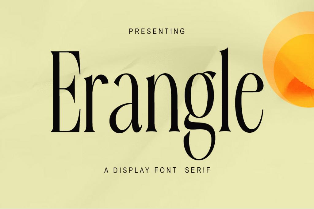 Erangle Font website image