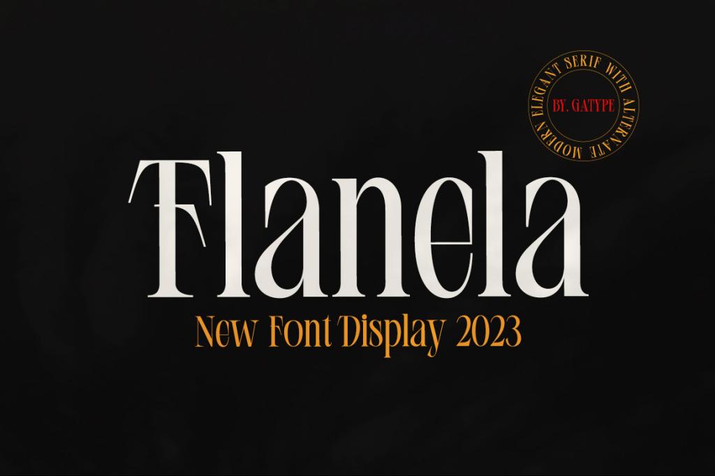 Flanela Font website image