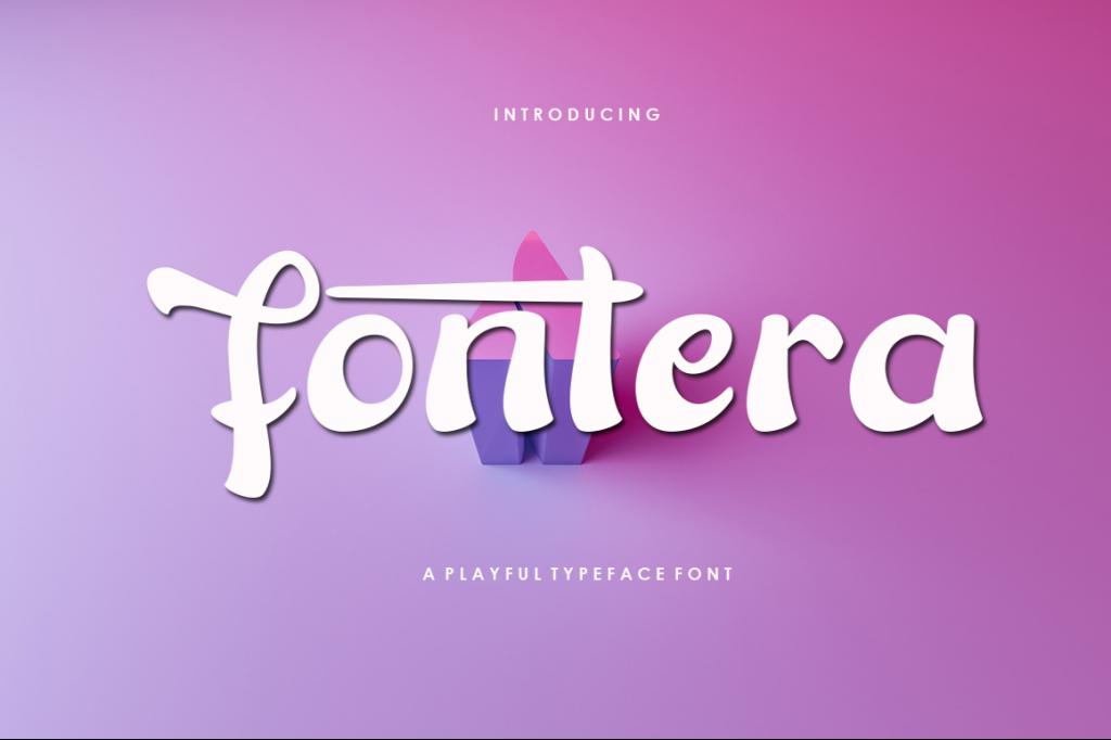 Fontera Font website image