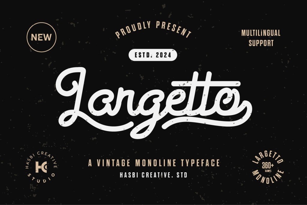 Largetto Font Family website image