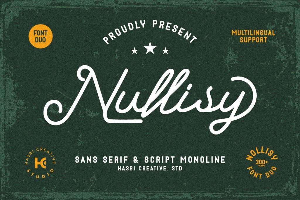 Nullisy Font Family website image