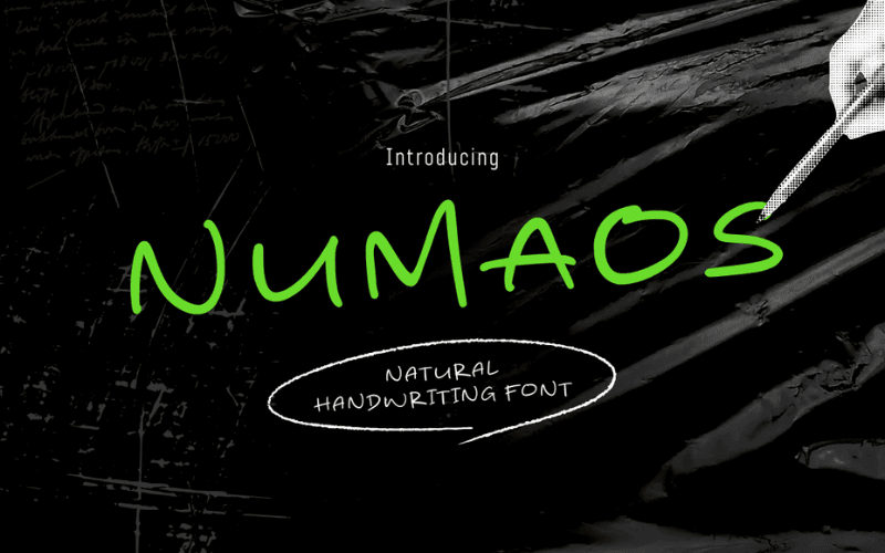 Numaos Font website image