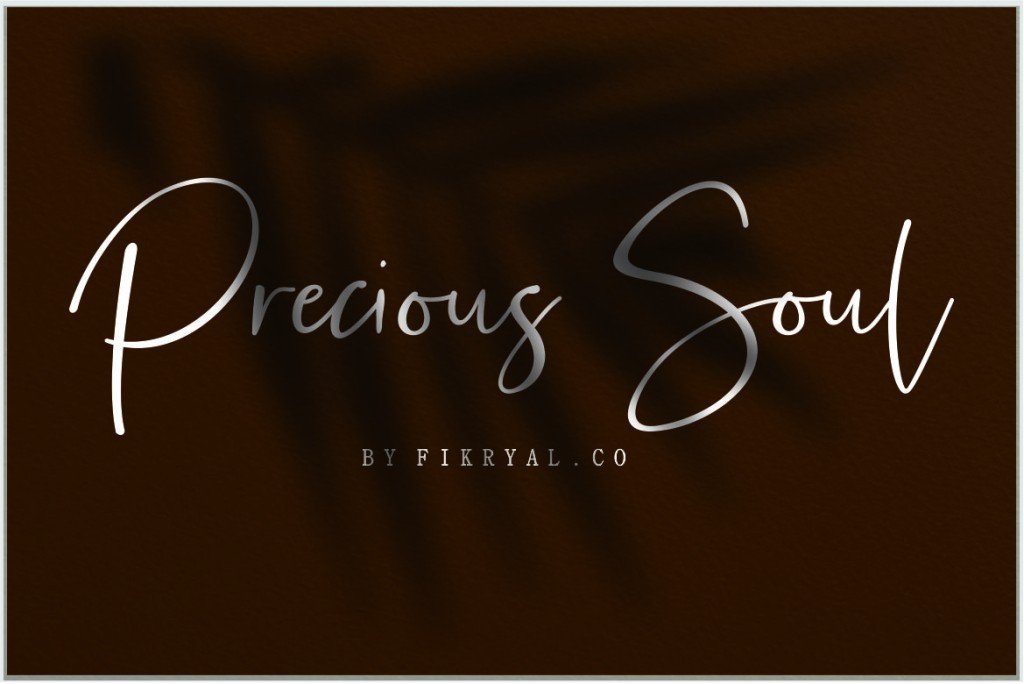 Precious Soul Font website image