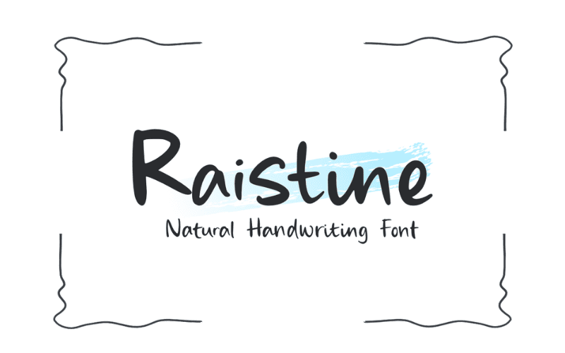 Raistine Font website image