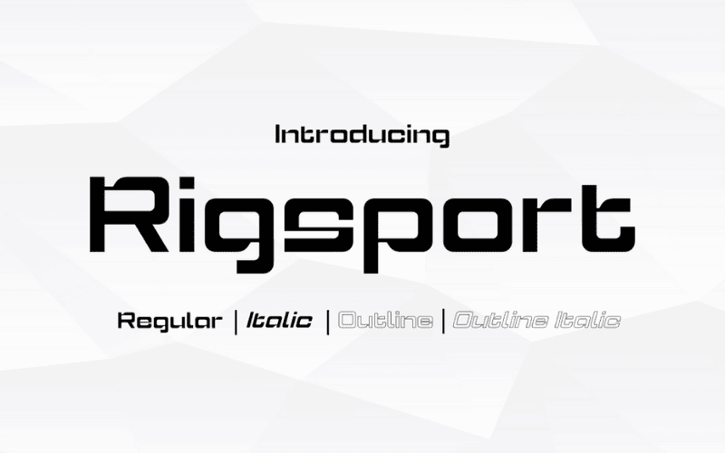 Rigsport Font Family website image