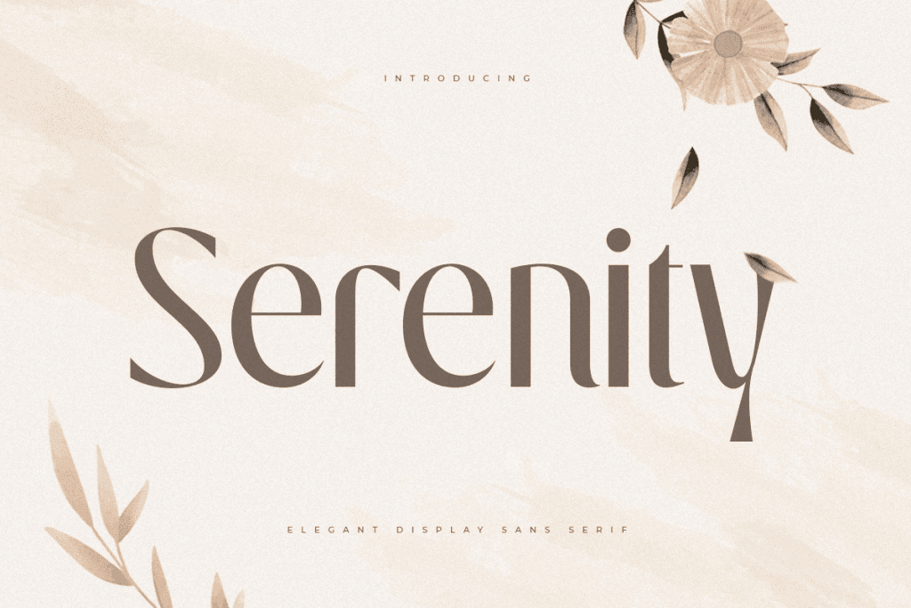 SS Serenity Font website image