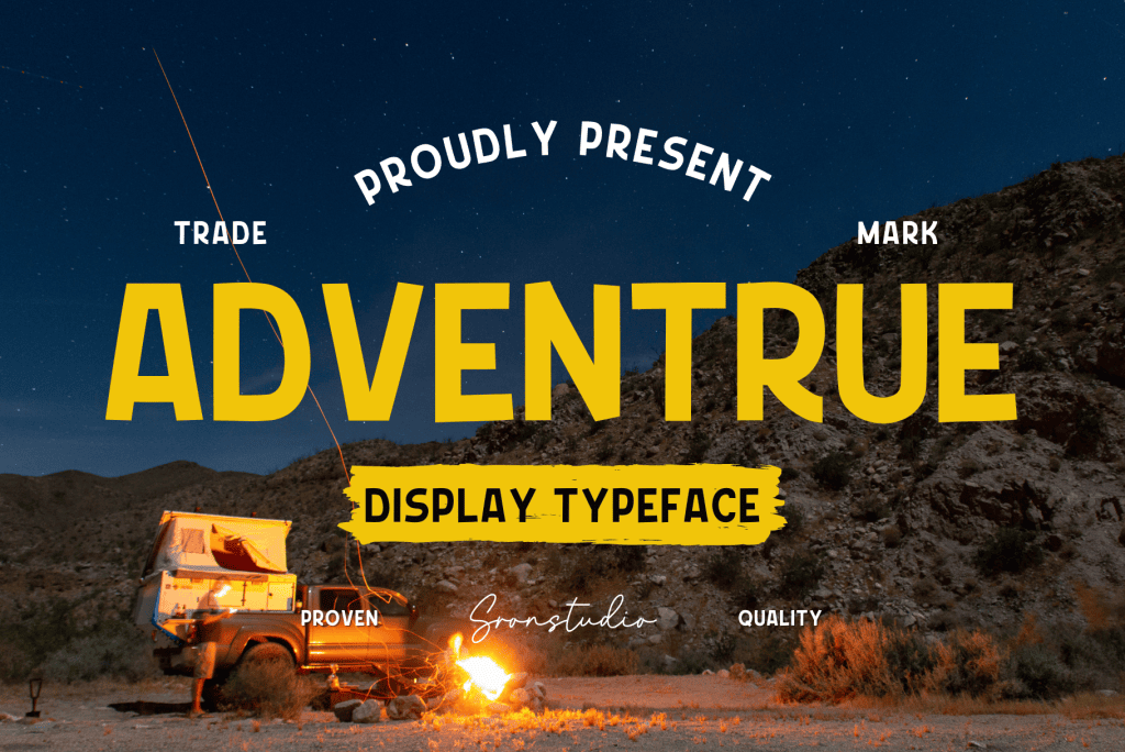 ADVENTRUE Font website image