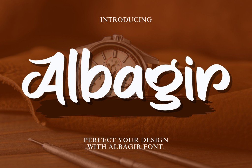 Albagir – Personal Use Font website image