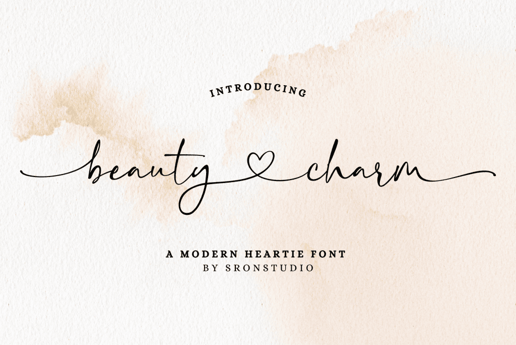 Beauty Charm Font website image