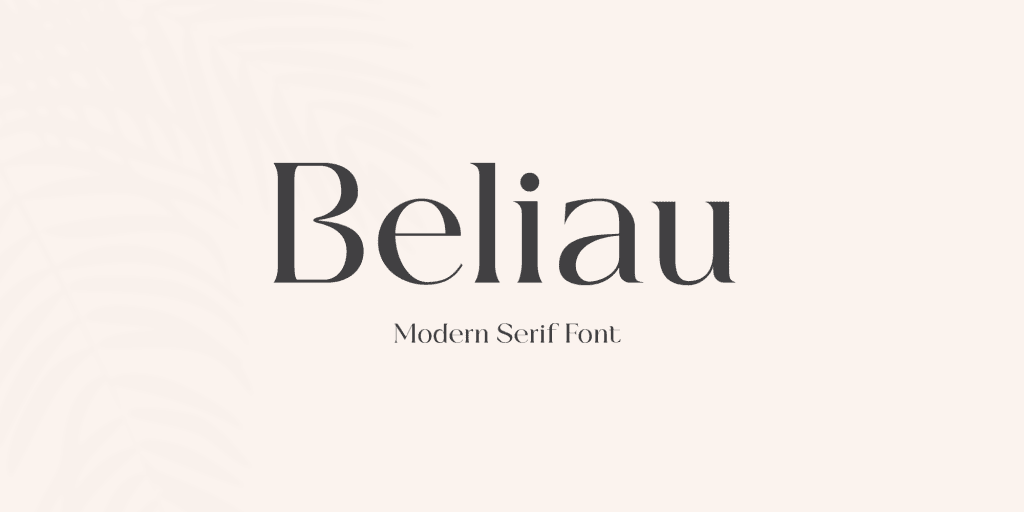 Beliau Font website image