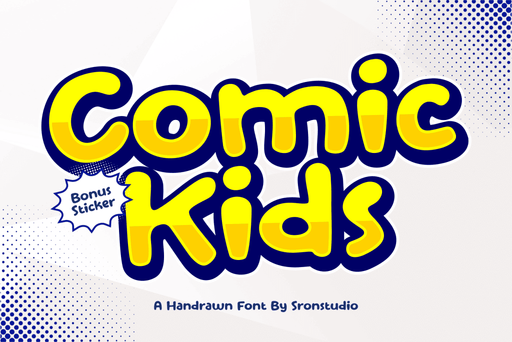 Comic Kids Font website image