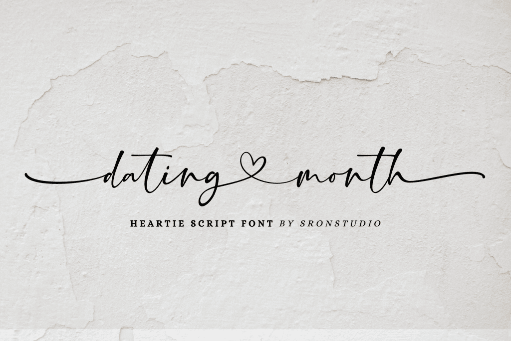 Dating Month Font website image