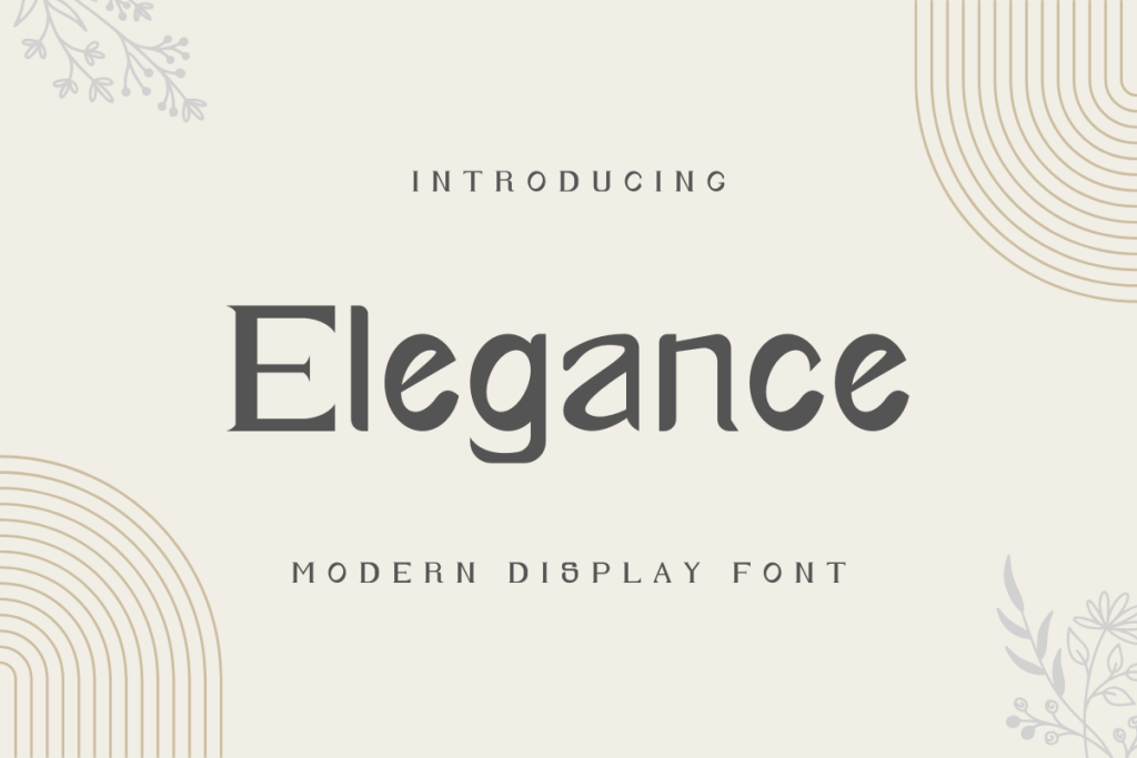 Elegance Font website image