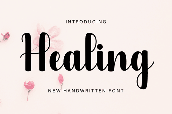 Healing Font website image