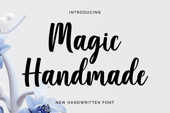 Magic Handmade Font website image