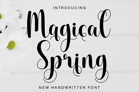 Magical Spring Font website image