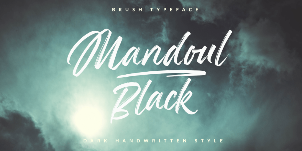 Mandoul Black PERSONAL USE ONLY Font website image