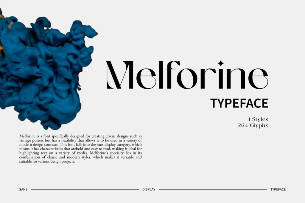 Melforine Font website image