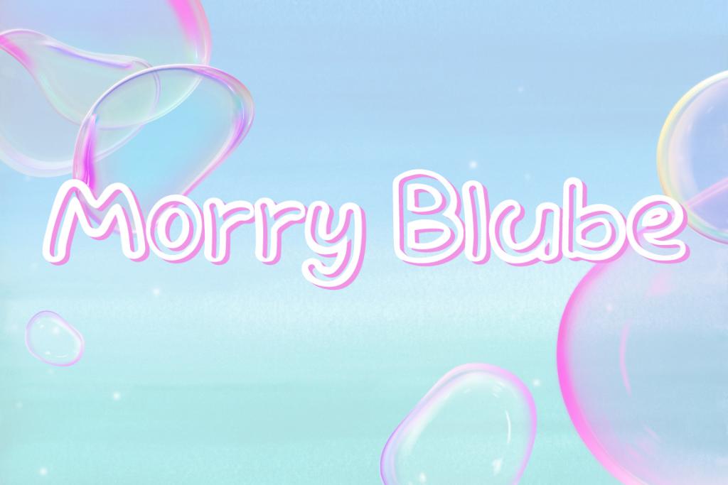 Morry Blube Font website image