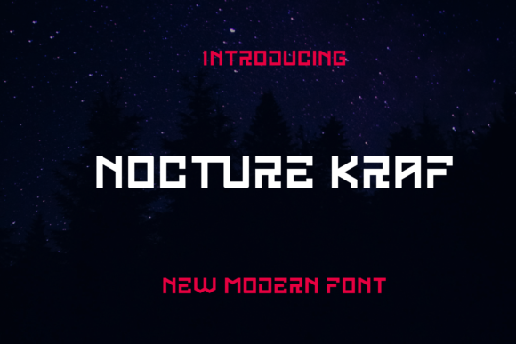 Nocturne Kraft Font website image