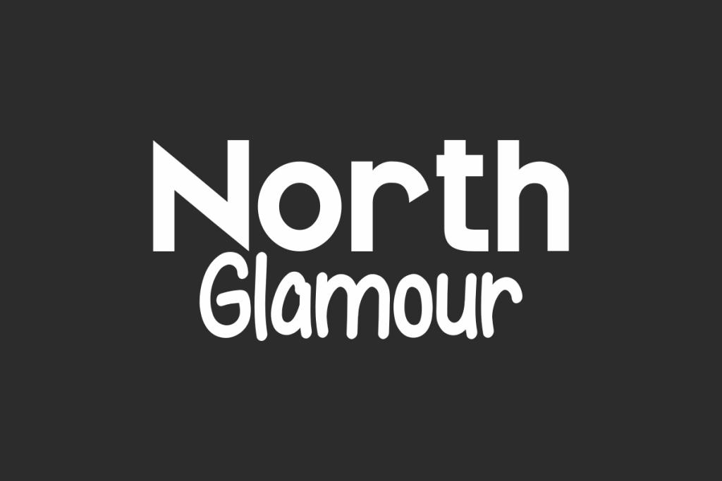 North Glamour Demo Font Family website image