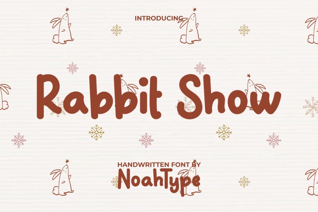 RabbitShowDemo Font website image