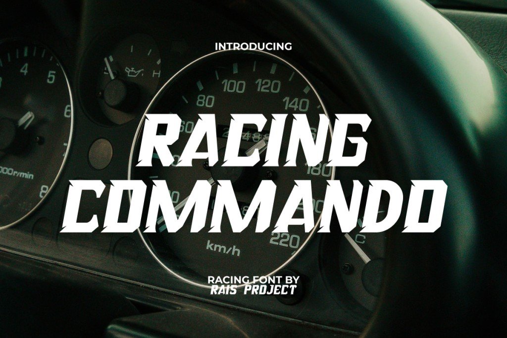 RacingCommandoDemo Font website image