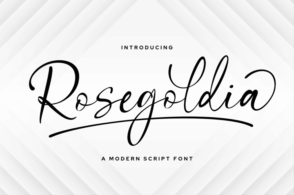 Rosegoldia Font website image