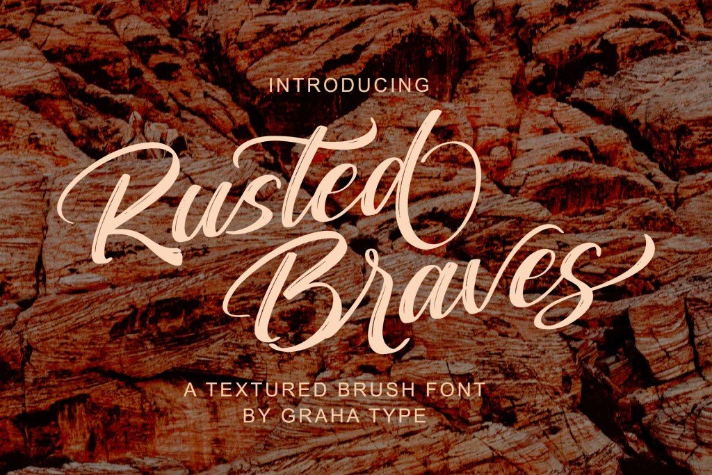 Rusted Braves DEMO Font website image