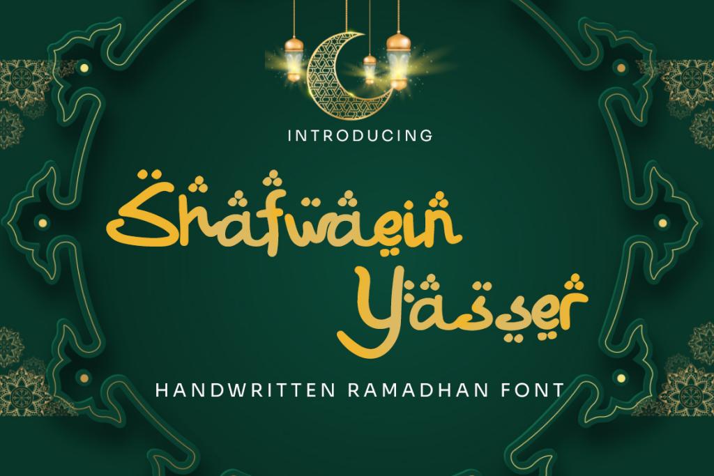 Shafwaein Yasser Font website image