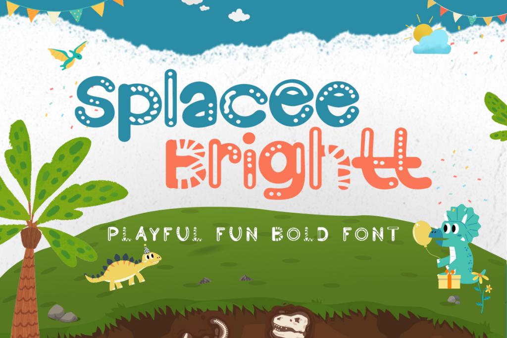 Splacee Brightt Font website image