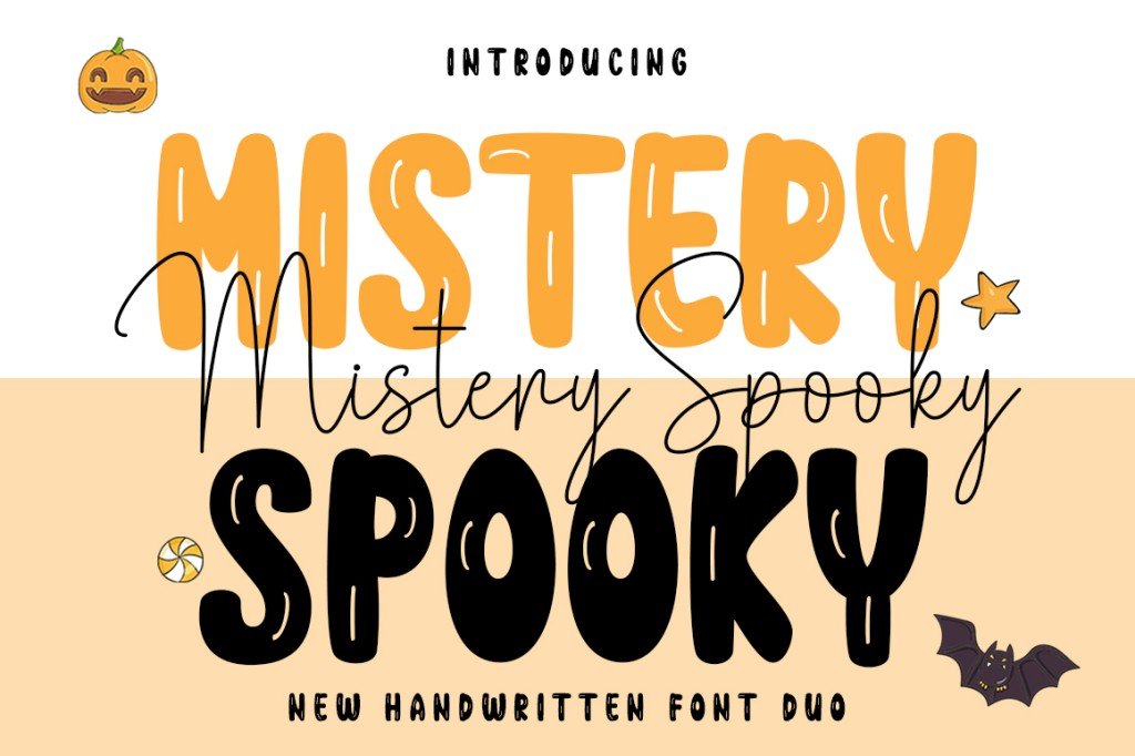 SPOOKY MISTERI Font website image