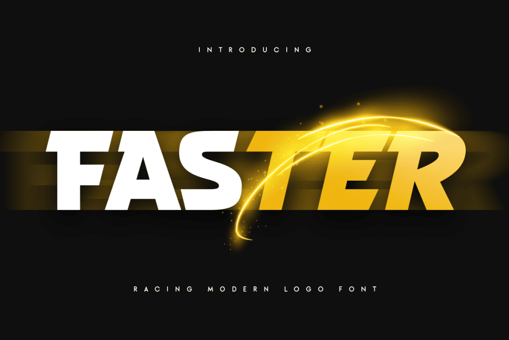 SS FASTER Font website image