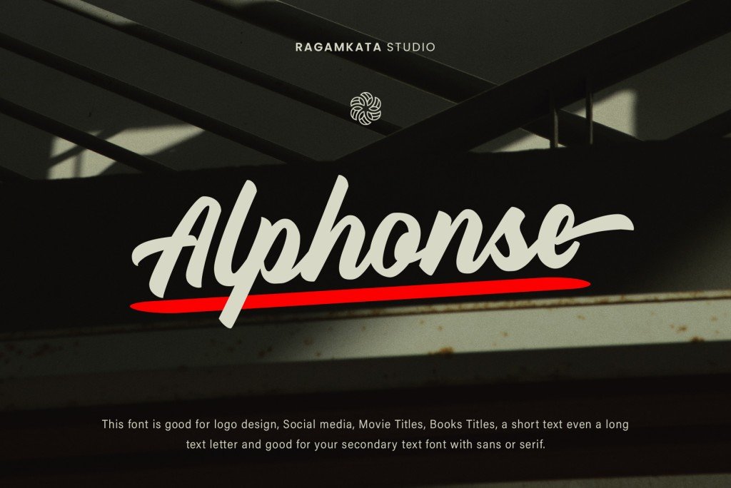 Alphonse DEMO Font website image