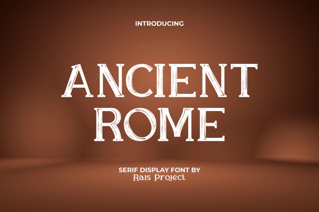 Ancient Rome Demo Font Family website image