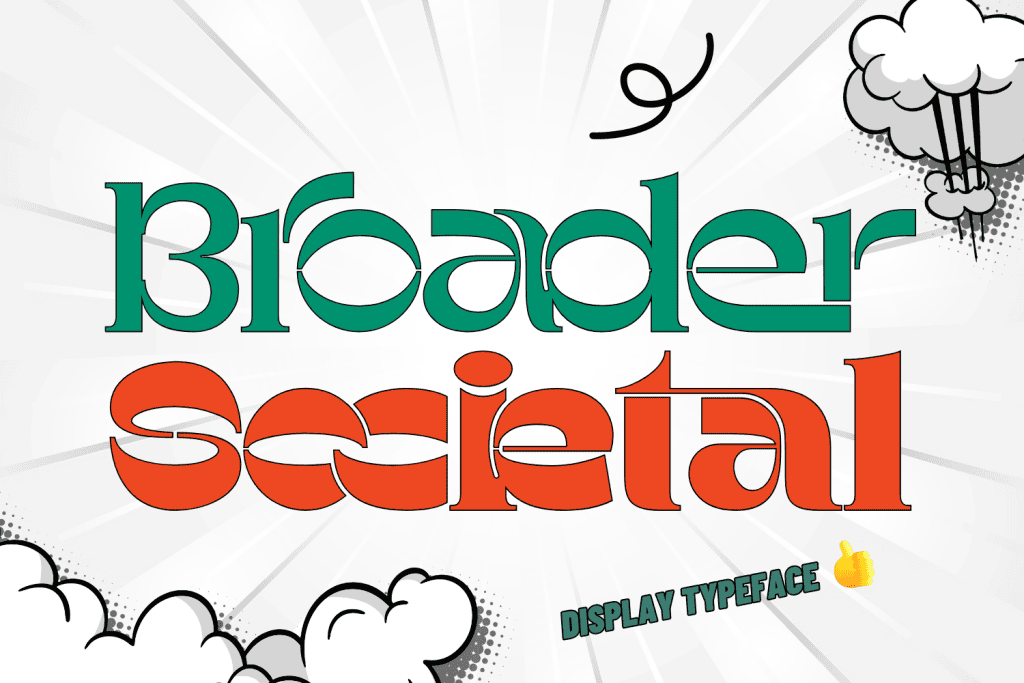 Broader Societal Demo Font website image