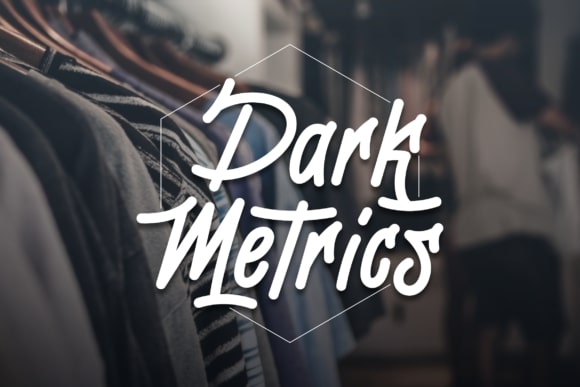 DarkMetrics Font website image