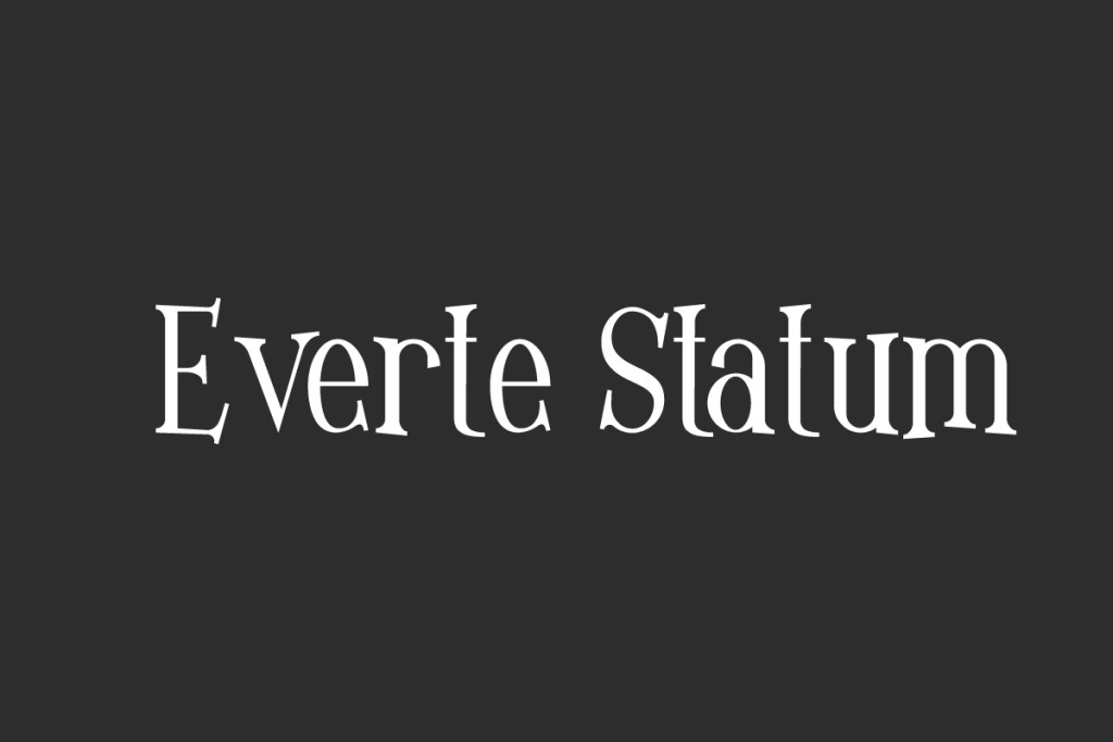 Everte Statum Demo Font website image