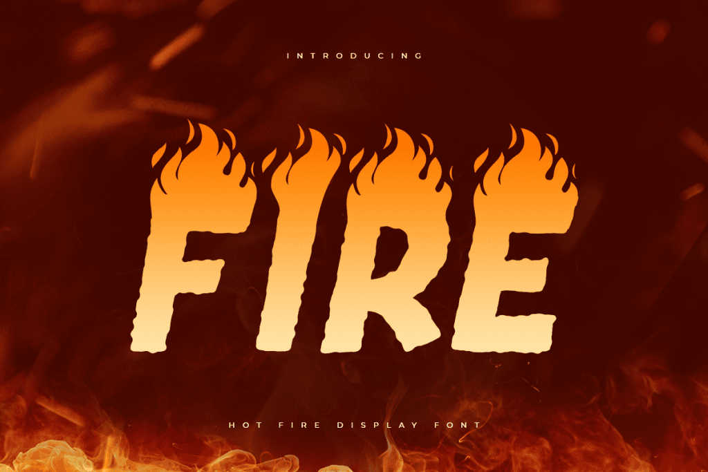 Fire Ball Font website image