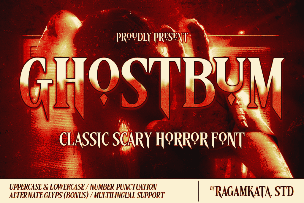 Ghostbum DEMO Font website image