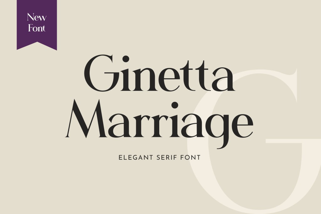 Gimetta Marriage Font website image