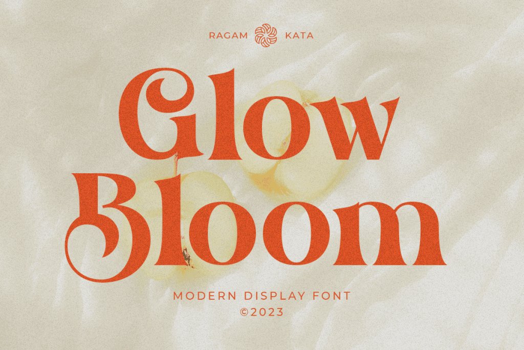 Glow Bloom DEMO Font website image