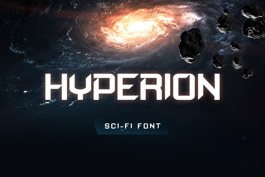 HYPERION Font website image