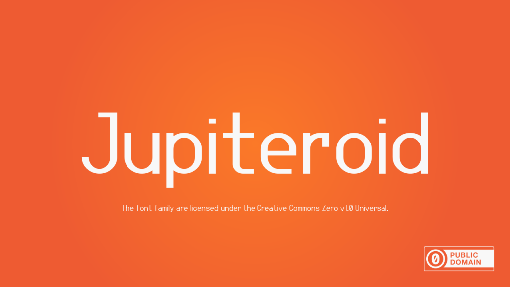 Jupiteroid Font Family website image