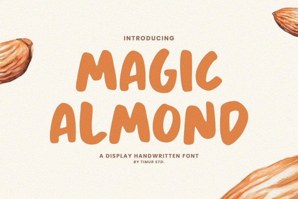 Magic Almond Font website image