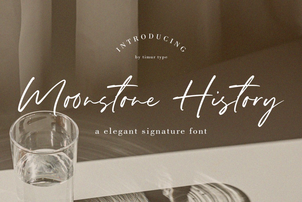 Moonstone History Font website image